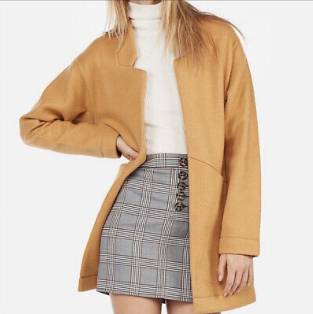 Express Mustard Sweater Jacket